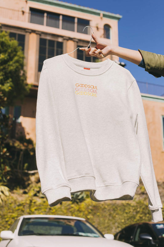 Waves of GOODSOUL White/Grey Sweatshirt